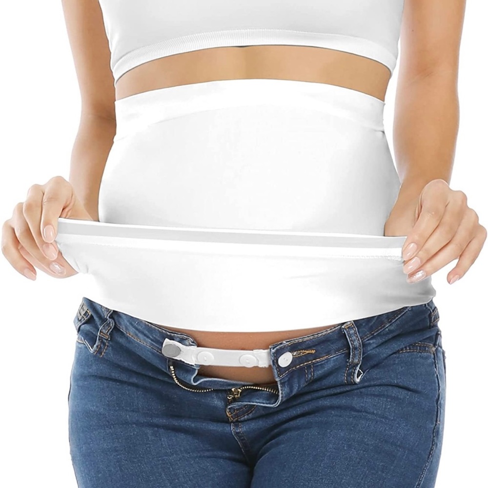 Maternity Belly Band White